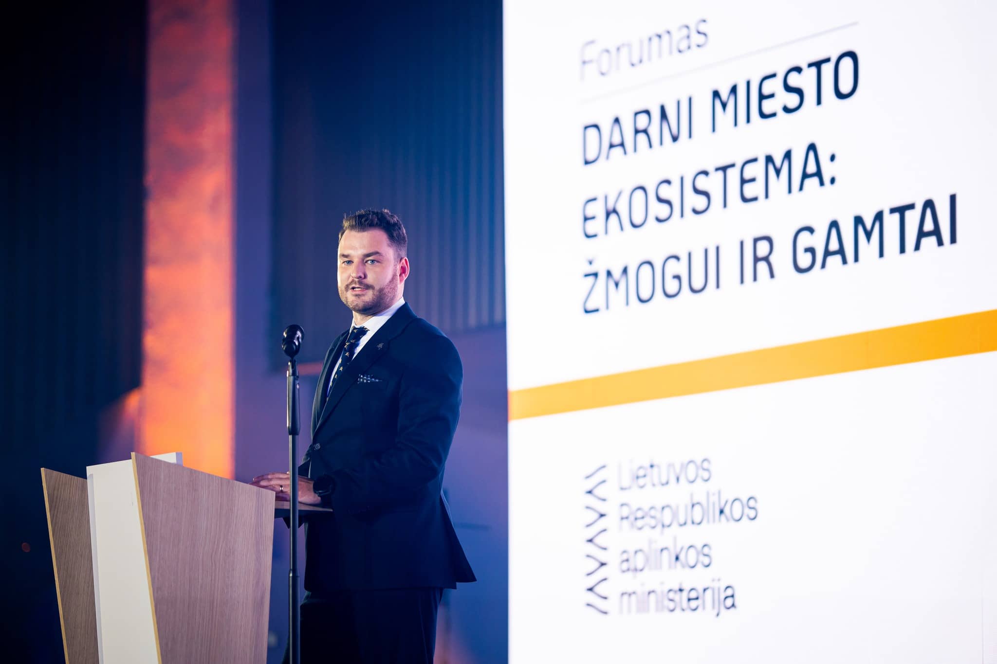 Forumą atidarė aplinkos ministras Kastytis Žuromskas. Aplinkos ministerijos nuotr.